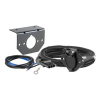 CURT 58981 Dinghy Towing Electrical Adapter (4-Way Flat to 6-Way Round) - View 1