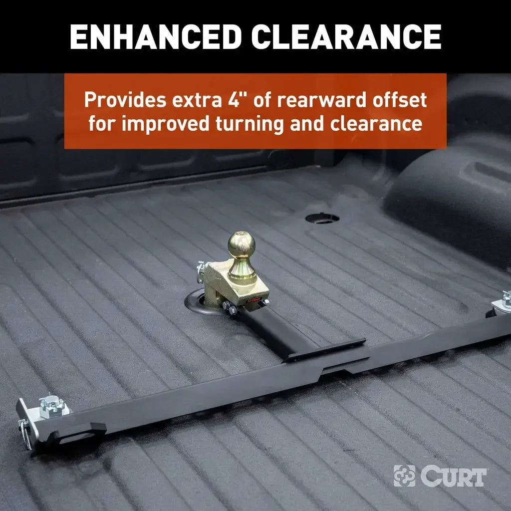 CURT 60663 Multi-Fit OEM Puck System Gooseneck Ball with 4" Offset - View 4