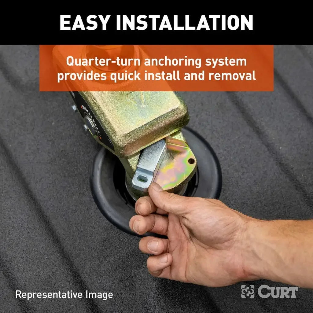 CURT 60663 Multi-Fit OEM Puck System Gooseneck Ball with 4" Offset - View 5