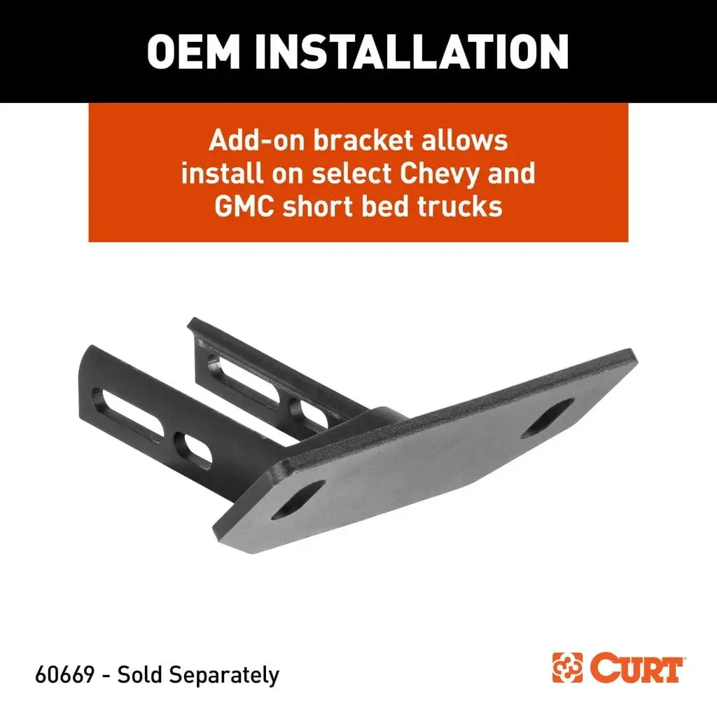 CURT 60663 Multi-Fit OEM Puck System Gooseneck Ball with 4" Offset - View 8