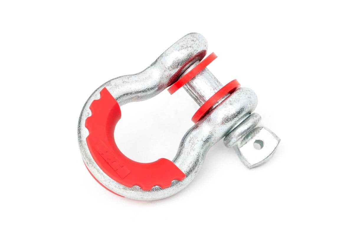 D-Ring Isolator Kit | Pair | Red - Winches & Acc (Image 2 of 2)