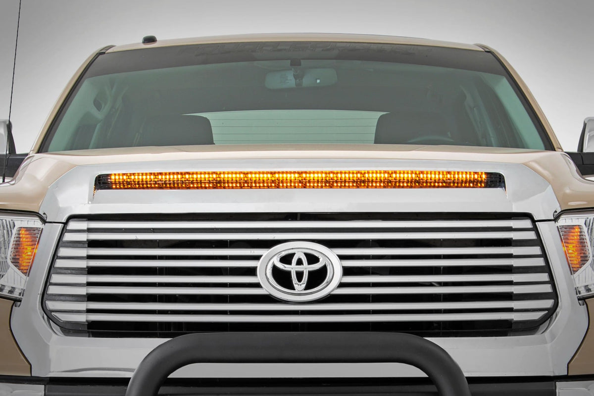 LED Light Kit | Hood Bulge | 40" White/Amber Strip | Toyota Tundra (14-21) - Lighting & Acc (Image 1 of 6)