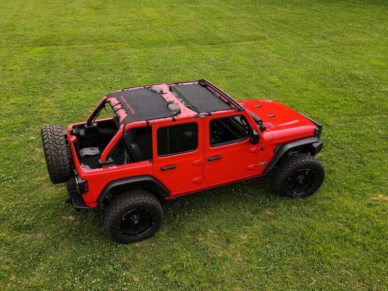 RC Mesh Bikini Top Plus | Black | Jeep Wrangler JL (21-23)/Wrangler Unlimited (18-23) (manufacturer page)