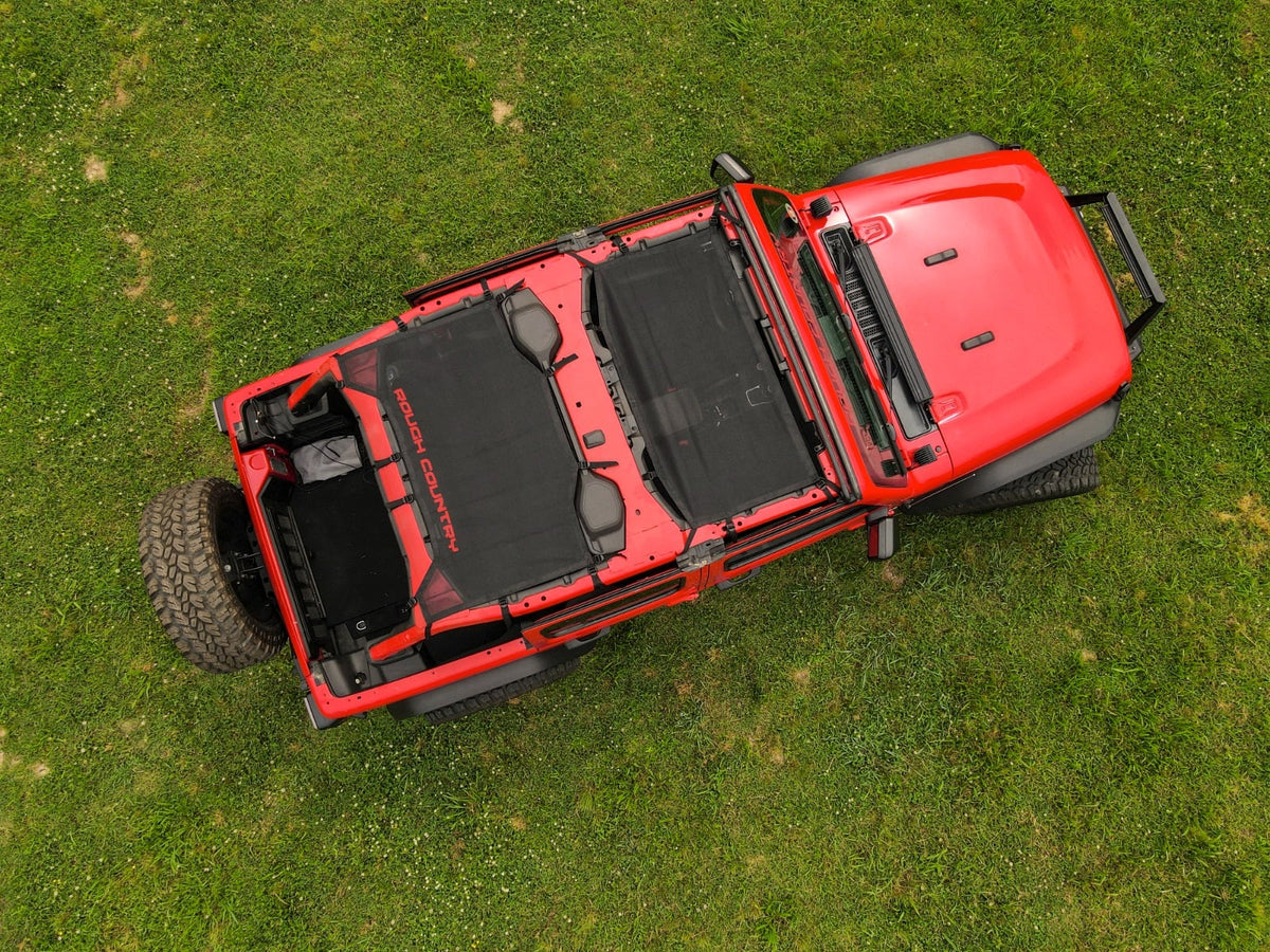 Mesh Bikini Top Plus | Black | Jeep Wrangler JL (21-23)/Wrangler Unlimited (18-23) - Jeep Tops (Image 3 of 6)
