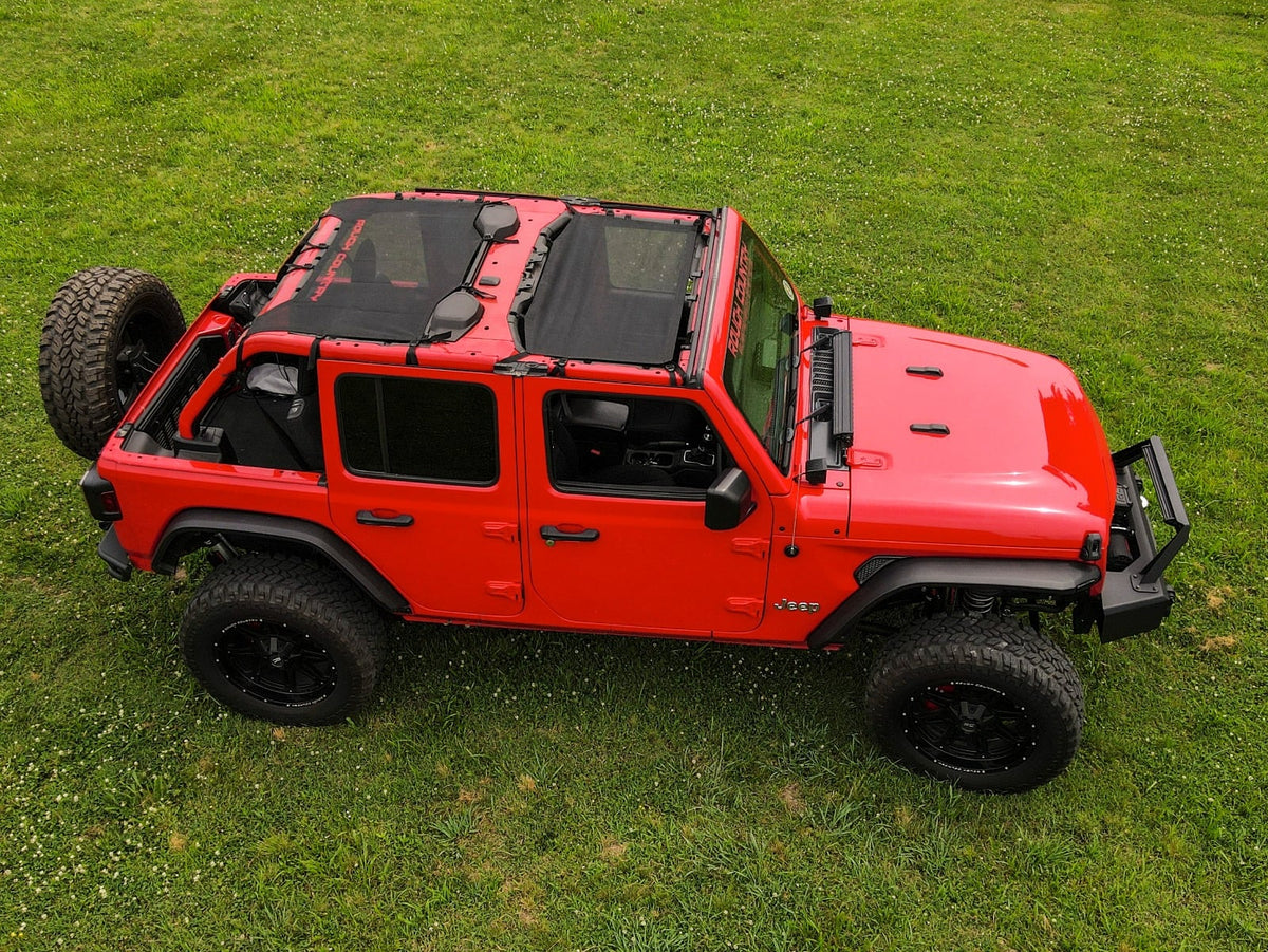 Mesh Bikini Top Plus | Black | Jeep Wrangler JL (21-23)/Wrangler Unlimited (18-23) - Jeep Tops (Image 4 of 6)