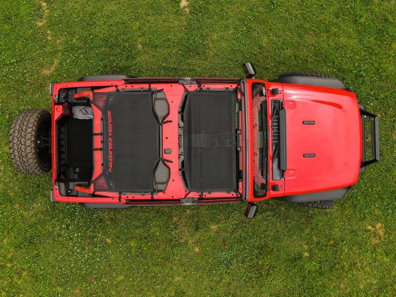 RC Mesh Bikini Top Plus | Black | Jeep Wrangler JL (21-23)/Wrangler Unlimited (18-23) (manufacturer page)