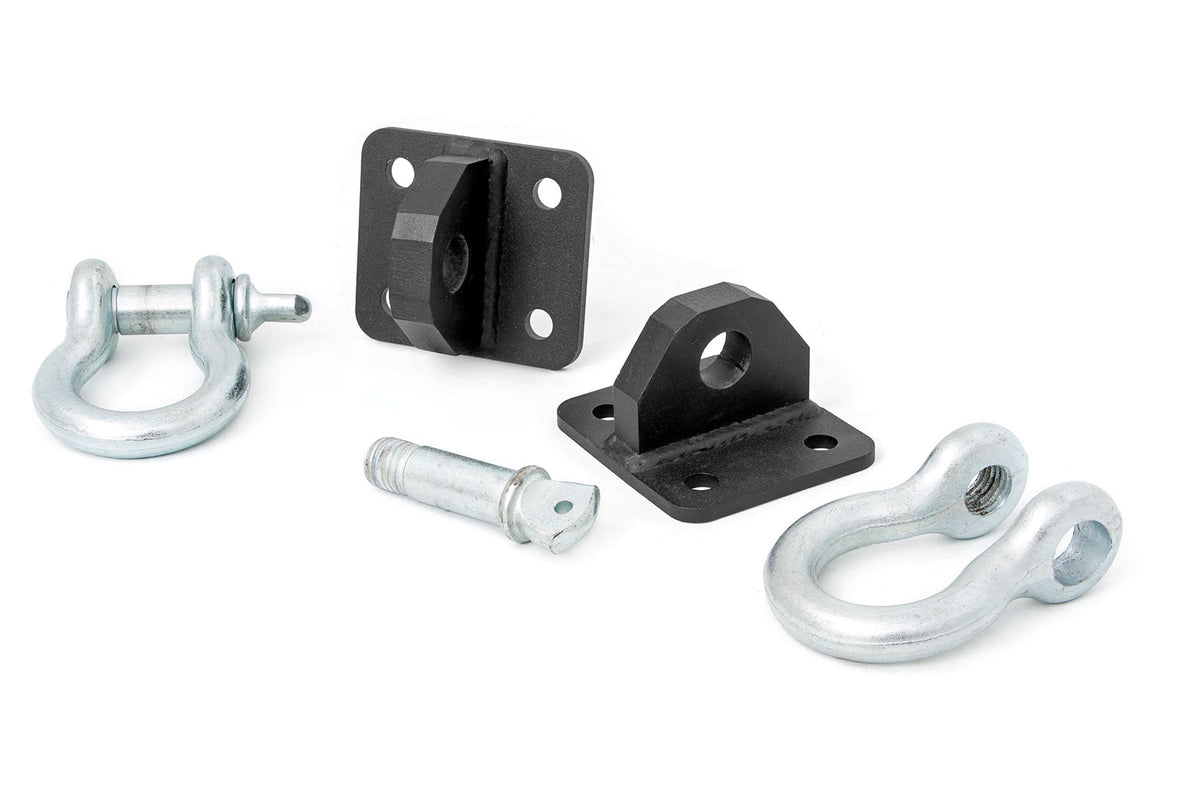 D Ring Shackles and Mounts | TJ Stubby | XJ Winch | Jeep Cherokee XJ (84-01)/Wrangler TJ (97-06) - Bumpers (Image 1 of 3)