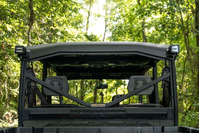 RC LED Light | Cab Mount | 2" Black Pair | Flood | Can-Am Defender HD 5/HD 8/HD 9/HD 10 (manufacturer page)