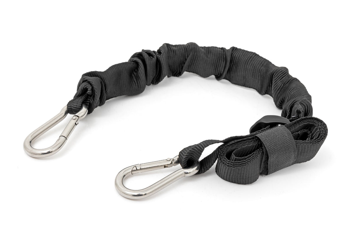 Rough Country 117701A Elastic Straps | Carabiner Ends | 1" X 6' | Pair - Image 2