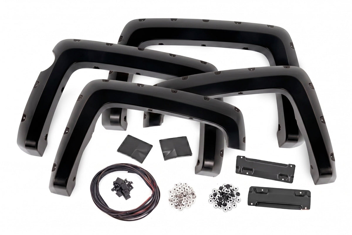 Pocket Fender Flares | 5'9" Bed | GB8 Mosaic Black | Chevy Silverado 1500 (14-18 & Classic) - Fender Flares (Image 3 of 6)