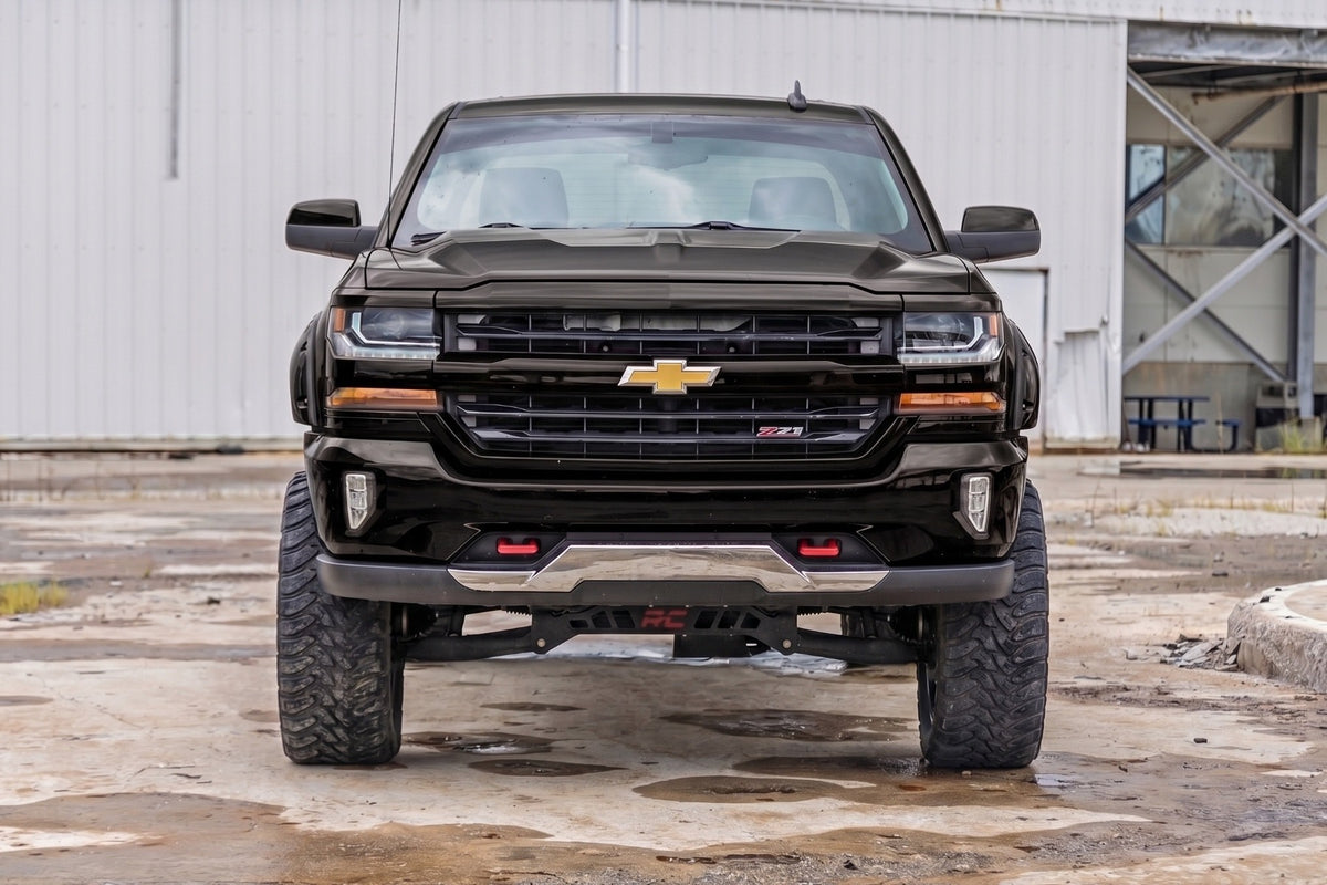 Pocket Fender Flares | 6'7" & 8' Bed | GB8 Mosaic Black | Chevy Silverado 1500 (14-18)/2500HD - Fender Flares (Image 6 of 6)