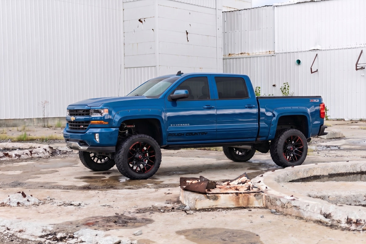 Pocket Fender Flares | 5'9" Bed | GA0 North-Sky Blue | Chevy Silverado 1500 (14-18 & Classic) - Fender Flares (Image 5 of 6)