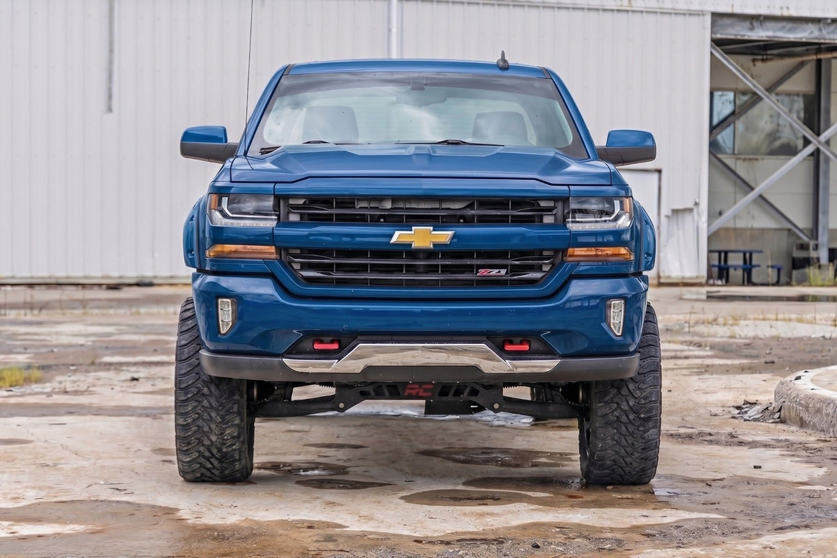 Pocket Fender Flares | 6'7" & 8' Bed | GA0 Northsky Blue | Chevy Silverado 1500 (14-18)/2500HD - Fender Flares (Image 6 of 6)