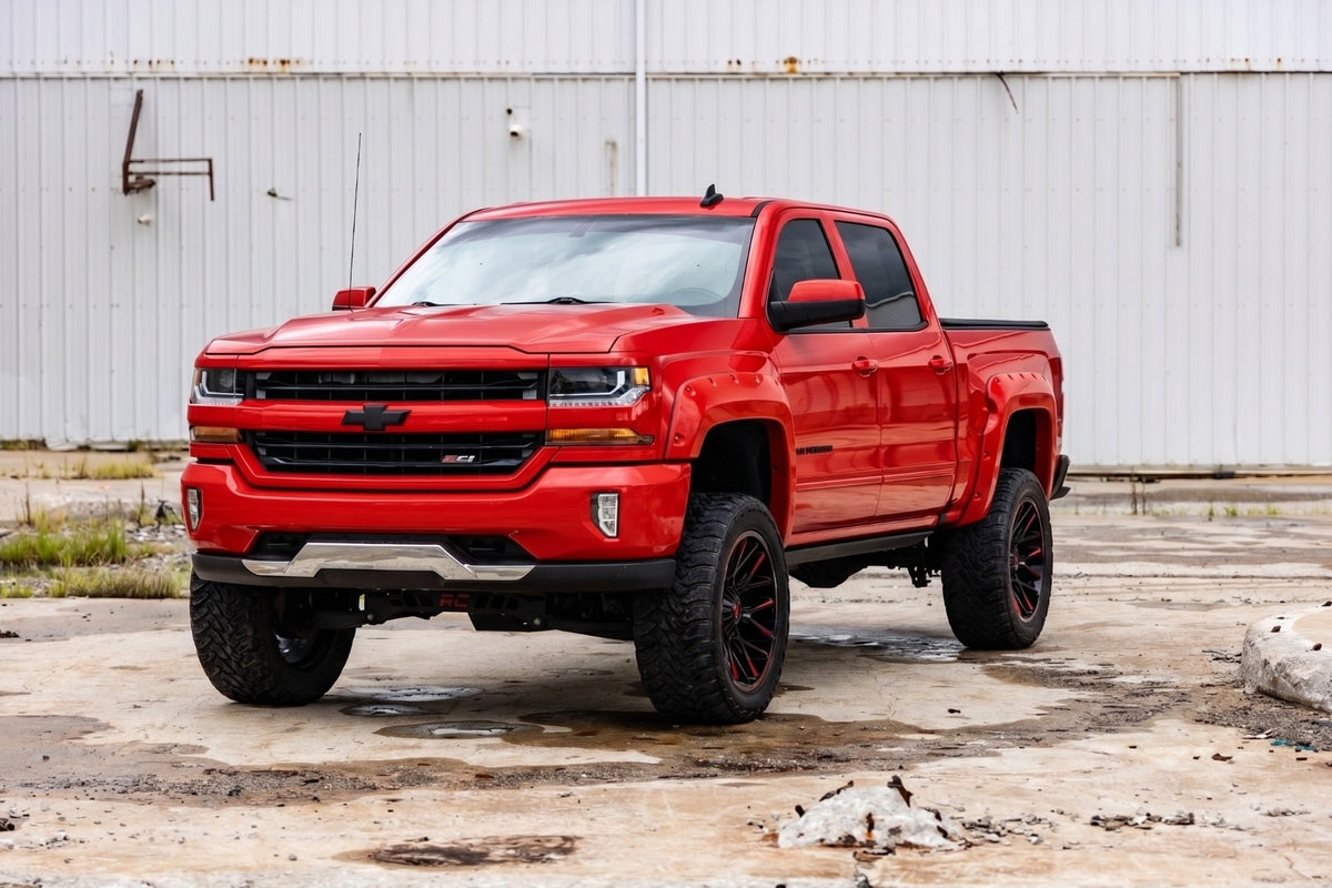 Pocket Fender Flares | 5'9" Bed | G7C Red Hot | Chevy Silverado 1500 (14-18 & Classic) - Fender Flares (Image 4 of 6)