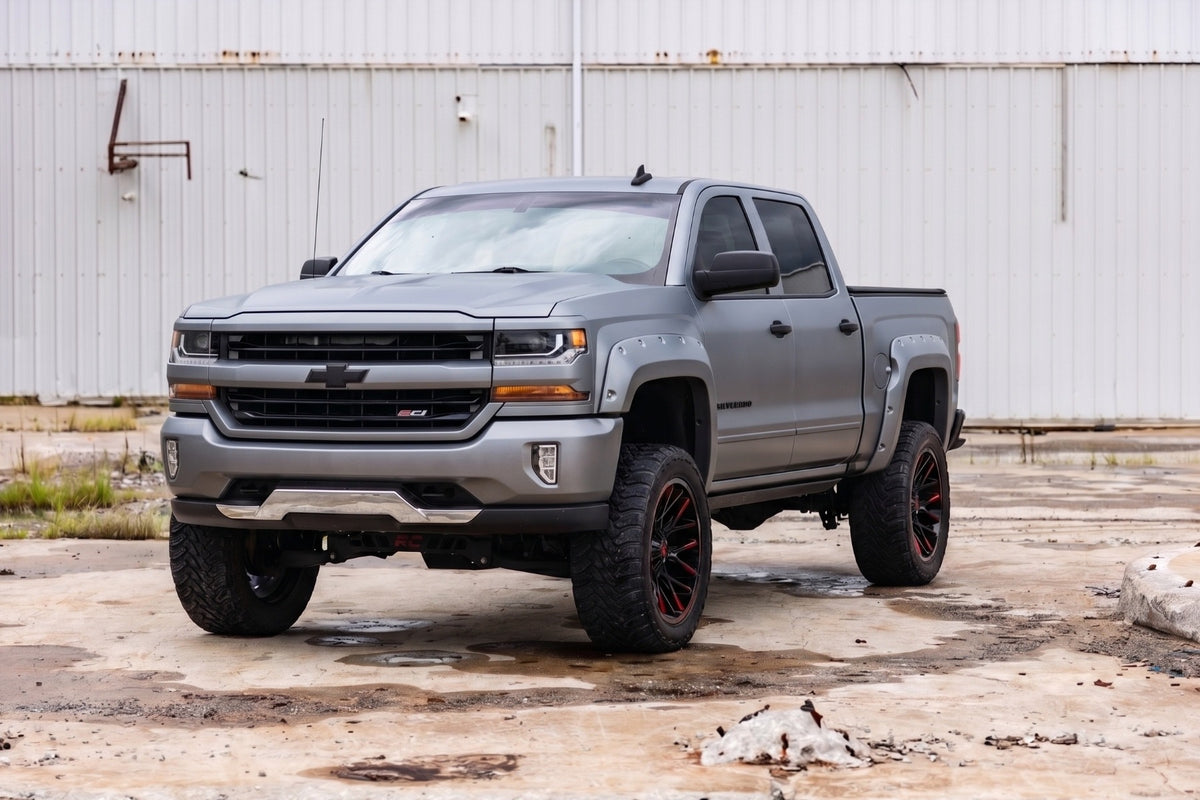 Pocket Fender Flares | 5'9" Bed | G9K Satin Steel | Chevy Silverado 1500 (14-18 & Classic) - Fender Flares (Image 4 of 6)