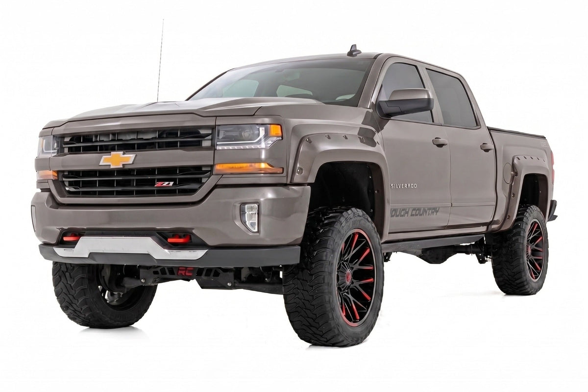 Pocket Fender Flares | 5'9" Bed | GXG Tungsten | Chevy Silverado 1500 (14-18 & Classic) - Fender Flares (Image 2 of 6)