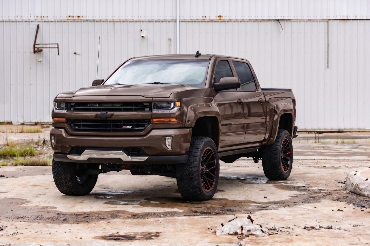 Pocket Fender Flares | 5'9" Bed | GXG Tungsten | Chevy Silverado 1500 (14-18 & Classic) - Fender Flares (Image 4 of 6)