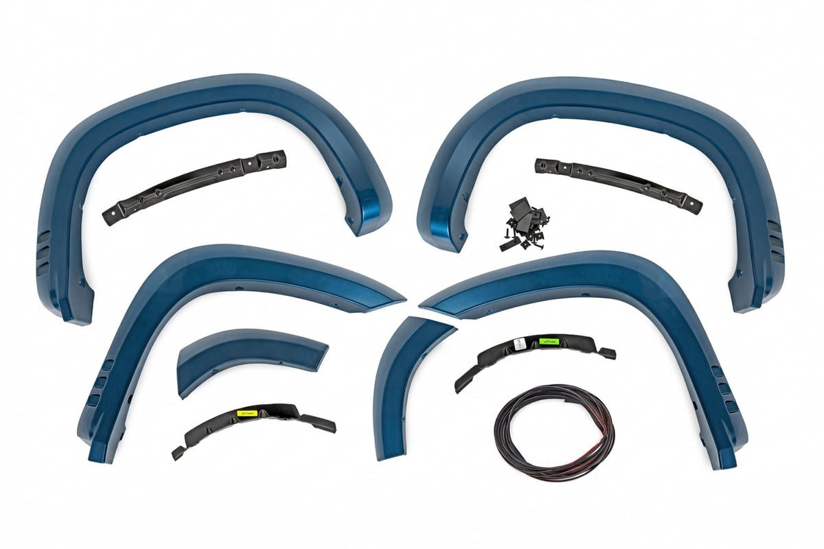 SF1 Fender Flares | GXP Lakeshore Blue | Chevy Silverado 1500 2WD/4WD (19-26) - Fender Flares (Image 4 of 6)