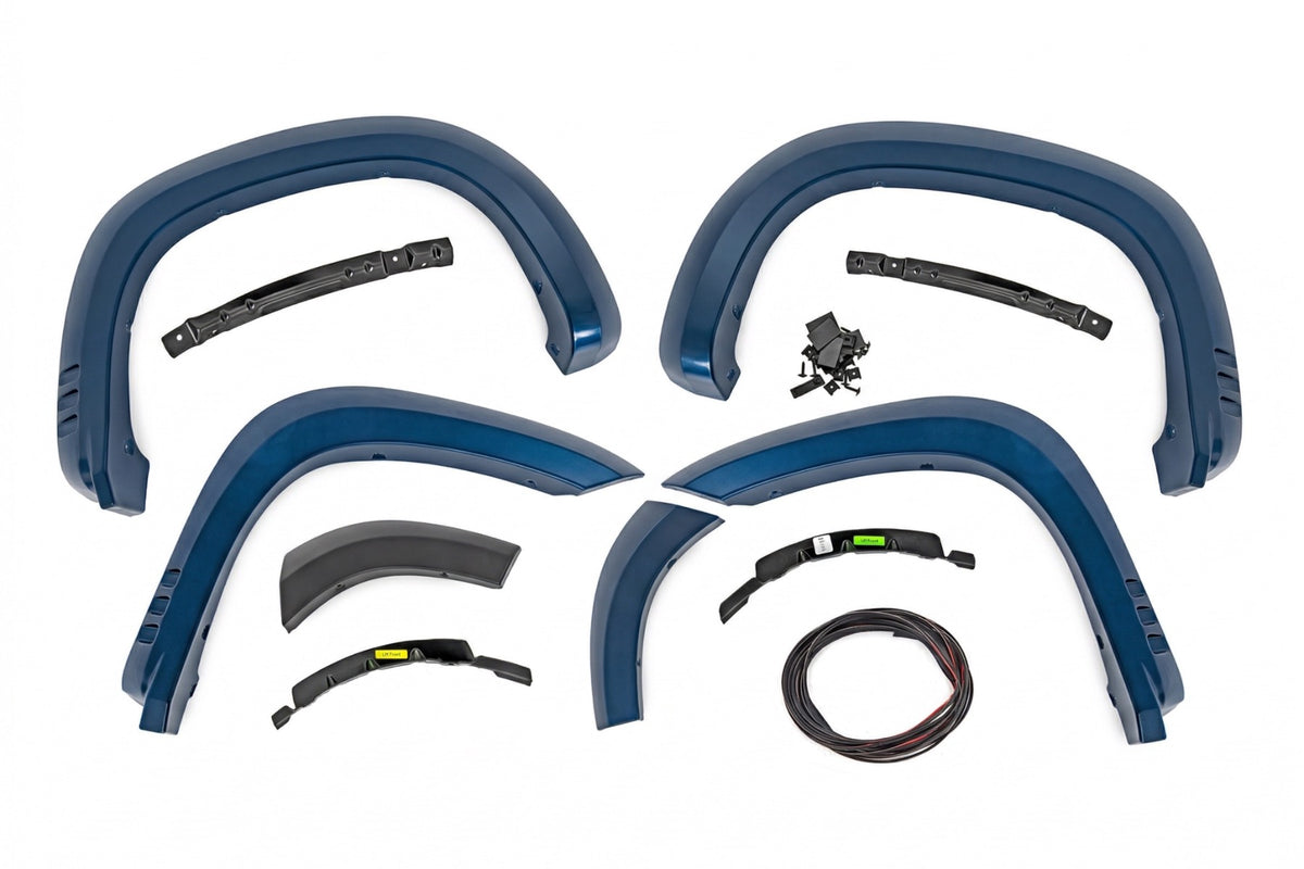 SF1 Fender Flares | GA0 Northsky Blue | Chevy Silverado 1500 2WD/4WD (19-26) - Fender Flares (Image 4 of 6)