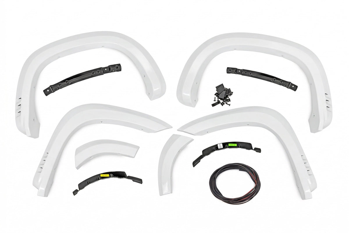 SF1 Fender Flares | GAZ Summit White | Chevy Silverado 1500 2WD/4WD (19-26) - Fender Flares (Image 4 of 6)