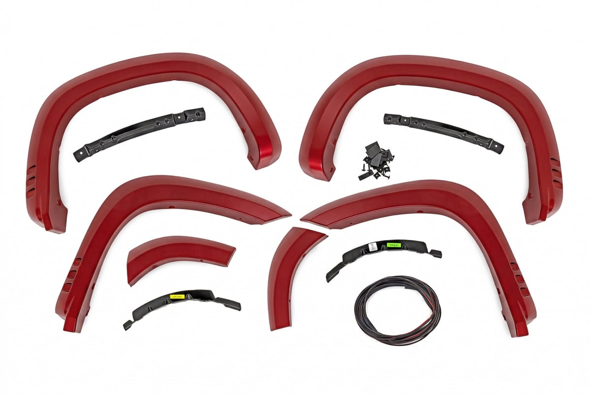 SF1 Fender Flares | GCN Victory Red | Chevy Silverado 1500 2WD/4WD (19-26) - Fender Flares (Image 4 of 6)