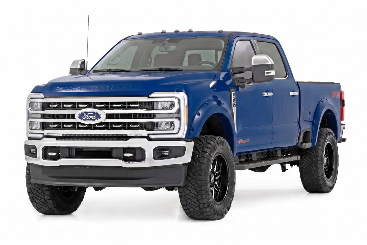 Pocket Fender Flares | E9 Argon Blue | Ford F-250/F-350 Super Duty (23-26) - Fender Flares (Image 2 of 6)