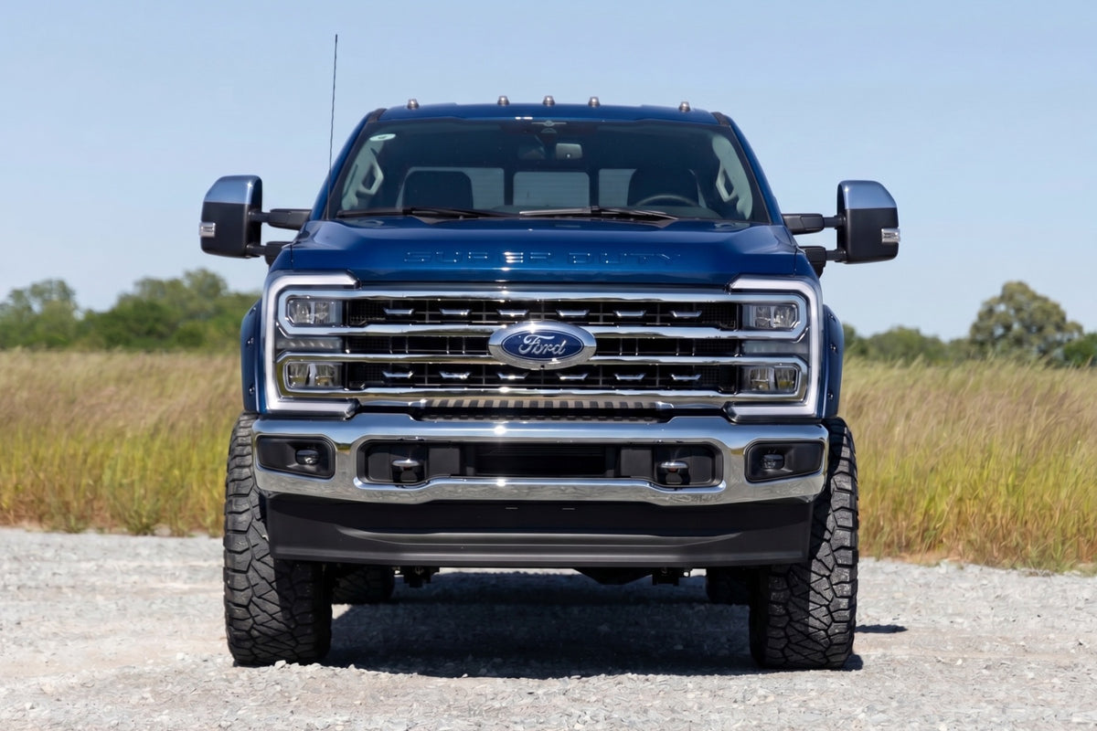 Rough Country F-F20231-E9 Pocket Fender Flares | E9 Argon Blue | Ford F-250/F-350 Super Duty (23-26) - Studio View 6