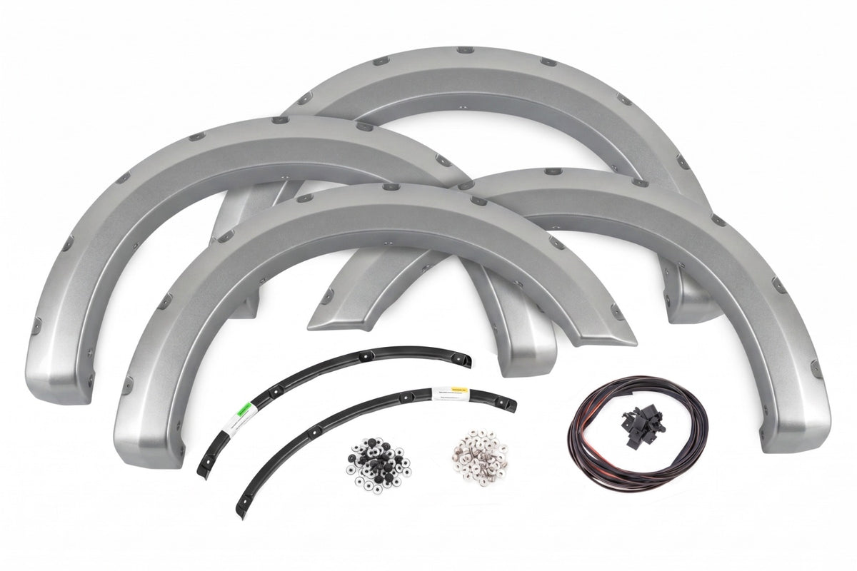 Pocket Fender Flares | JS Iconic Silver | Ford F-250/F-350 Super Duty (23-26) - Fender Flares (Image 4 of 6)