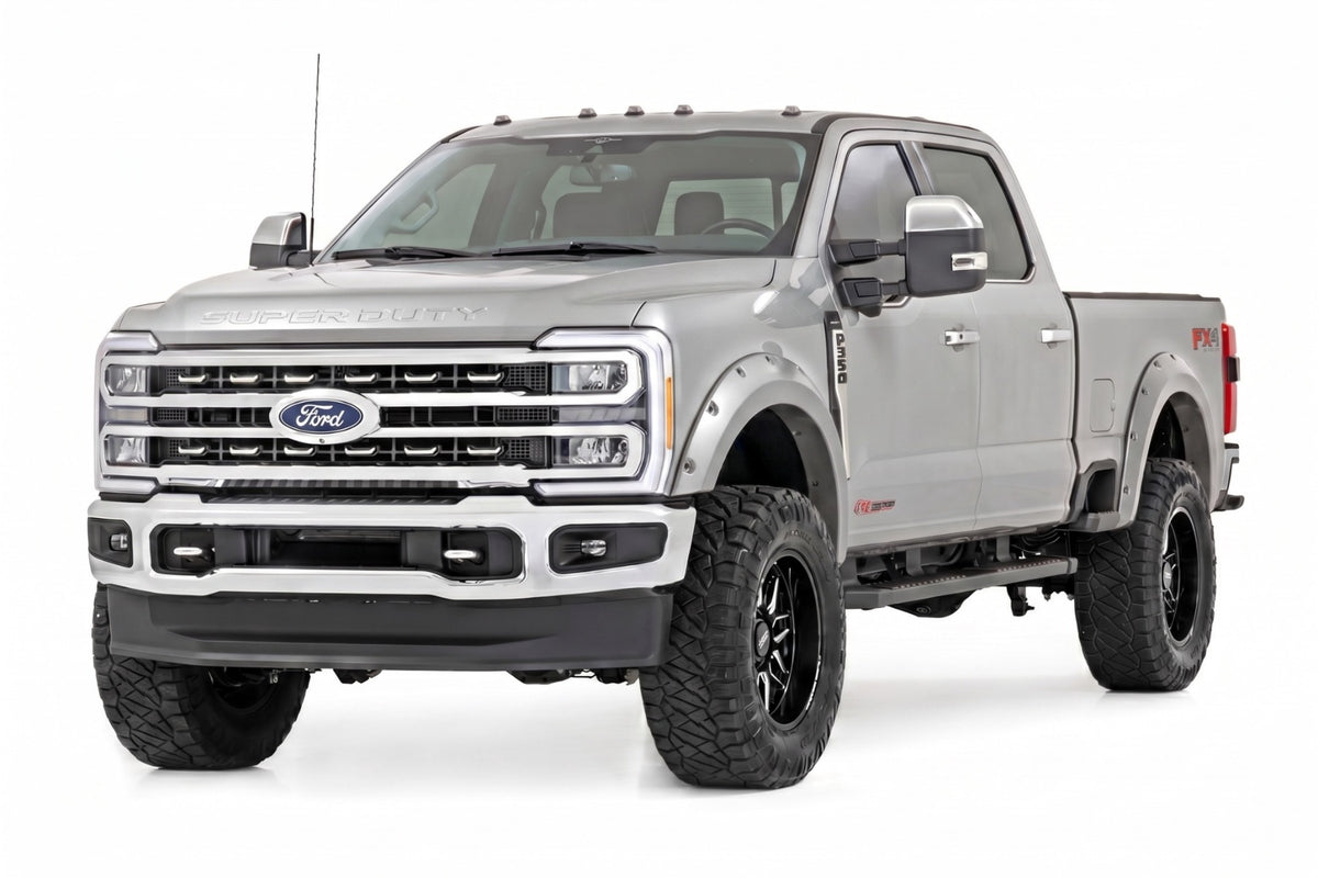 Pocket Fender Flares | JS Iconic Silver | Ford F-250/F-350 Super Duty (23-26) - Fender Flares (Image 2 of 6)