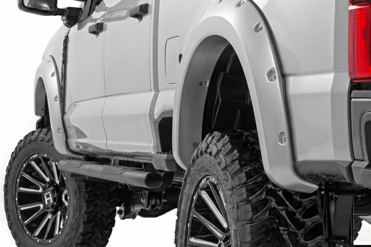 Pocket Fender Flares | JS Iconic Silver | Ford F-250/F-350 Super Duty (23-26) - Fender Flares (Image 1 of 6)