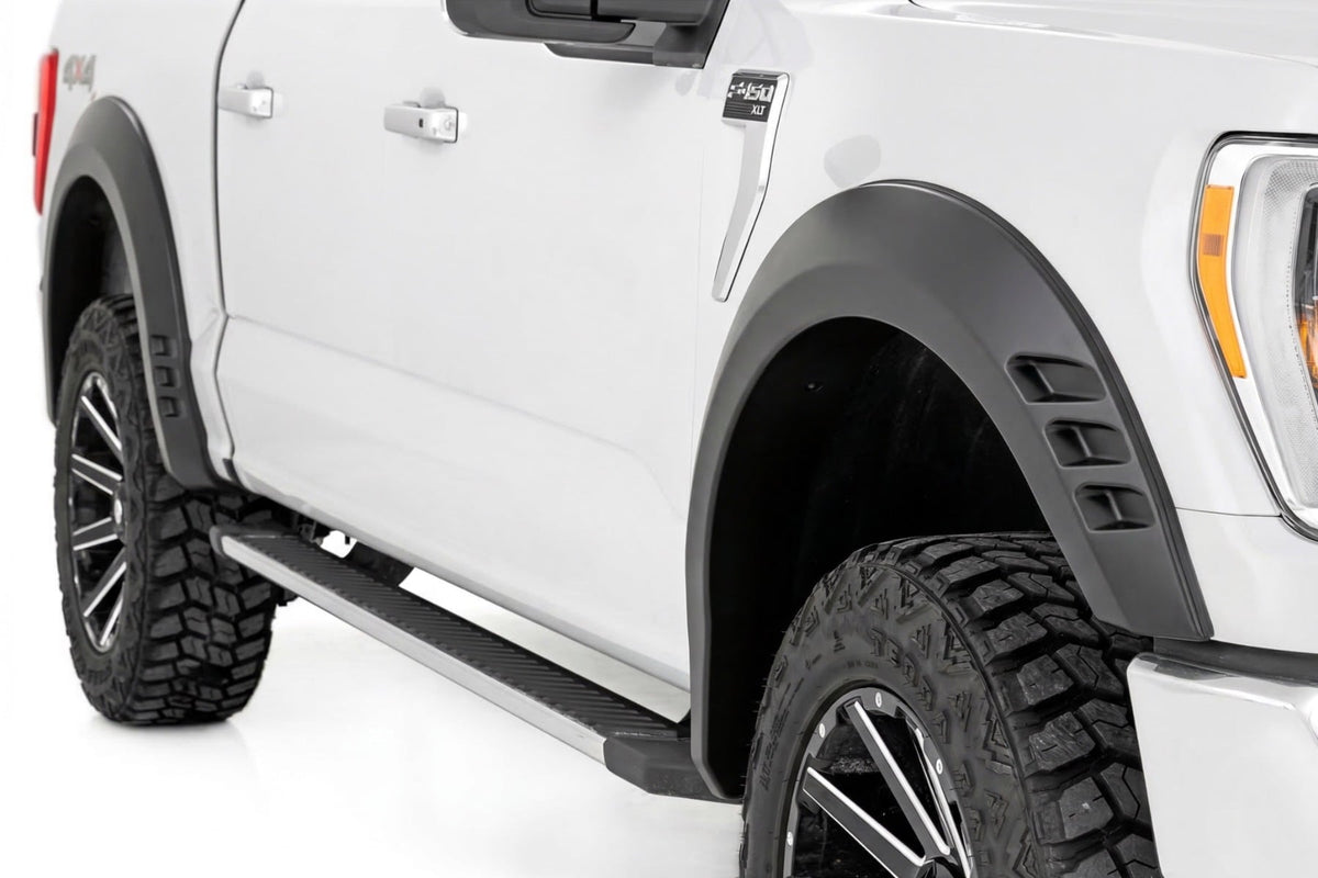 Rough Country F-F320210A-T9 SF1 Fender Flares | T9 Marsh Gray | Ford F-150 2WD/4WD (2021-2026) - Studio View 4