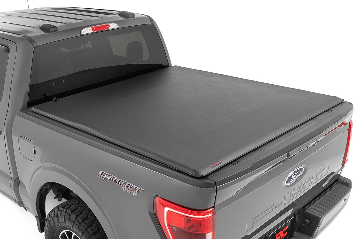 RC Soft Roll Up Bed Cover | 6'7" Bed | Ford F-150/F-150 Lightning/Raptor (15-26) (manufacturer page)