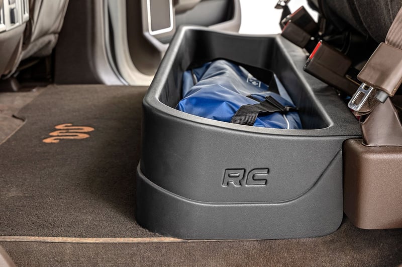 RC Under Seat Storage | Crew Cab | Ford F-150/F-250/F-350/Raptor (2015-2026) (manufacturer page)
