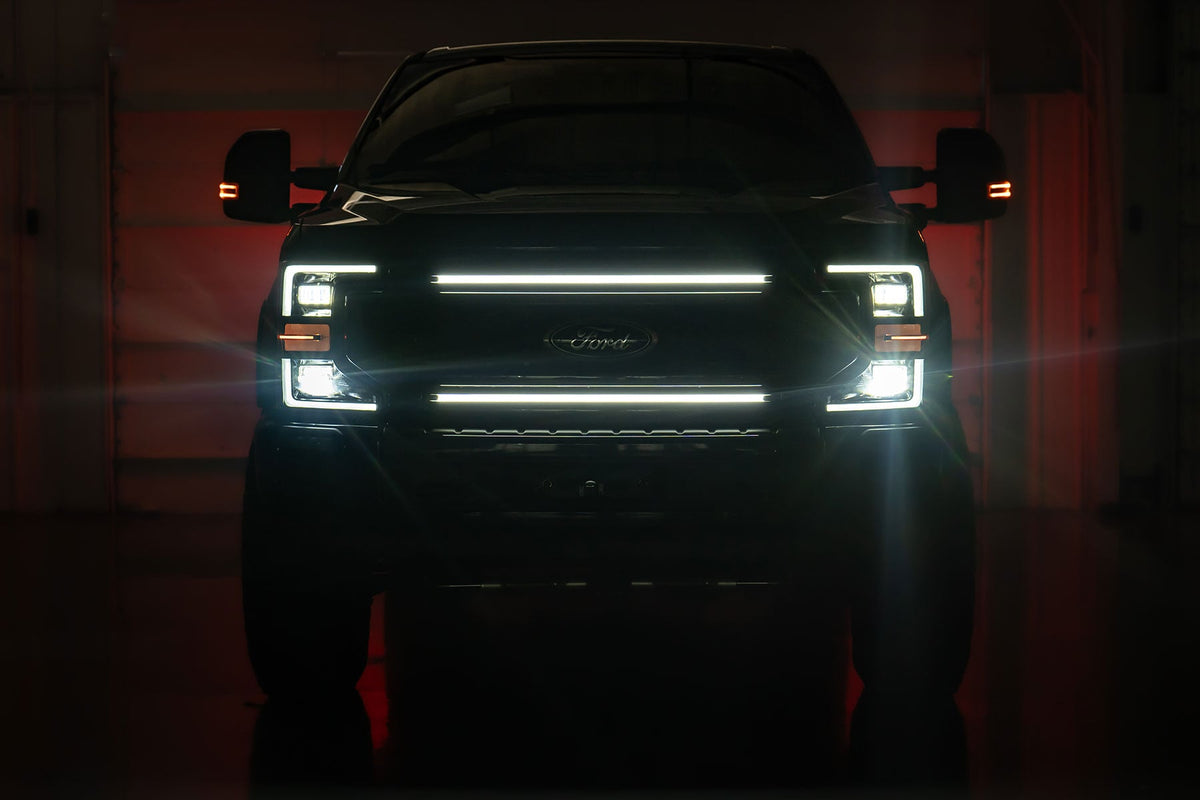 Rough Country 70990A LED Light Kit | Grille Mount | 30 Inch DRL | Ford F-250/F-350 Super Duty (17-22) - Image 2