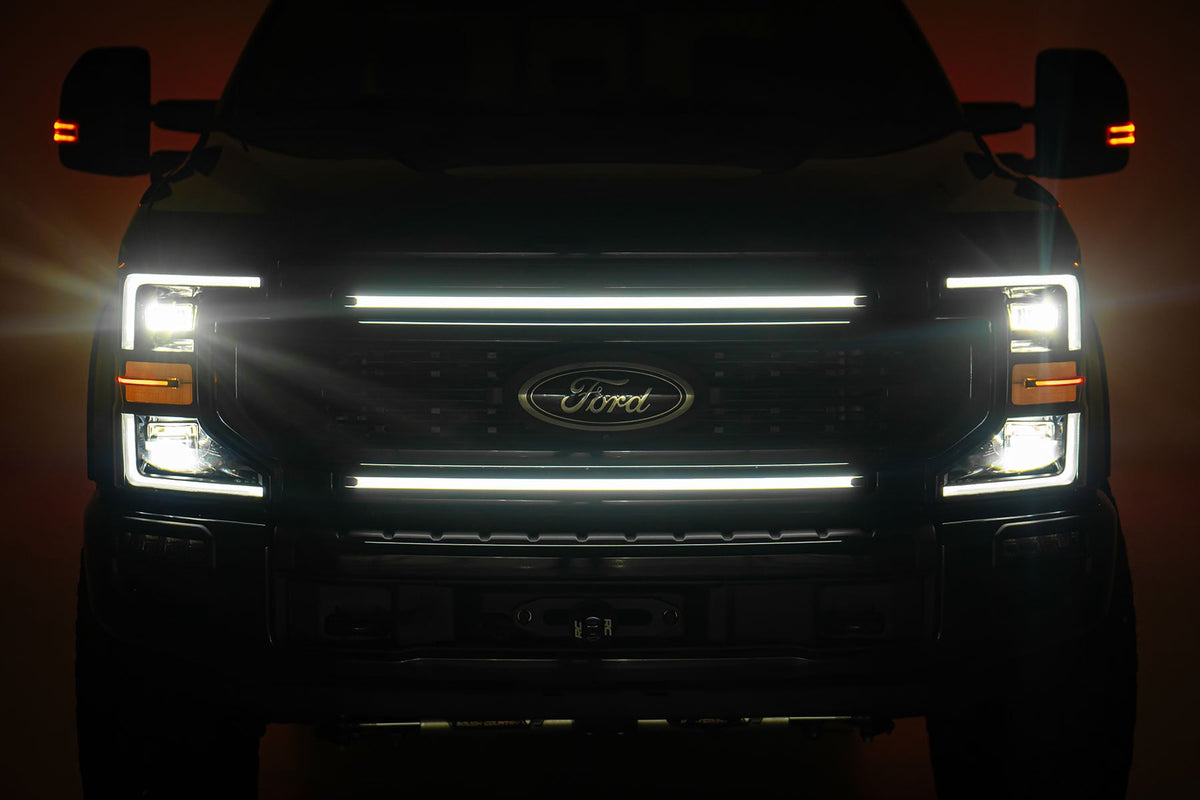 Rough Country 70990A LED Light Kit | Grille Mount | 30 Inch DRL | Ford F-250/F-350 Super Duty (17-22) - Image 1