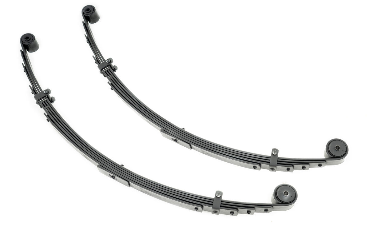 Rough Country 8047Kit Rear Leaf Springs | 4" Lift | Pair | Jeep Cherokee XJ 2WD/4WD (1984-2001) - Image 1