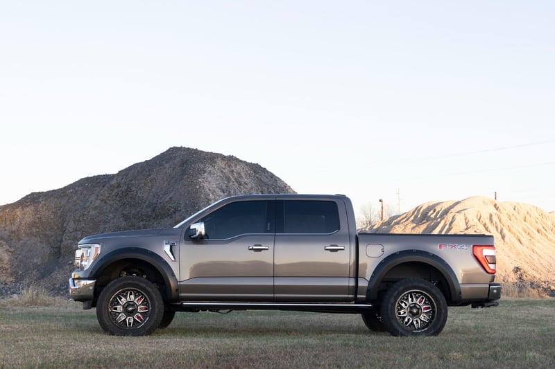 RC Pocket Fender Flares | E2 Magma Red | Ford F-150 2WD/4WD (2021-2026) (manufacturer page)
