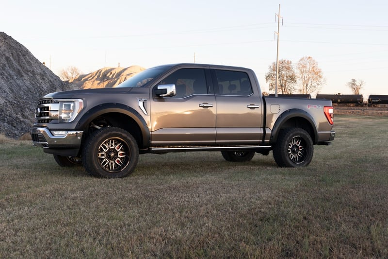 RC Pocket Fender Flares | E9 Argon Blue | Ford F-150 2WD/4WD (2021-2026) (manufacturer page)