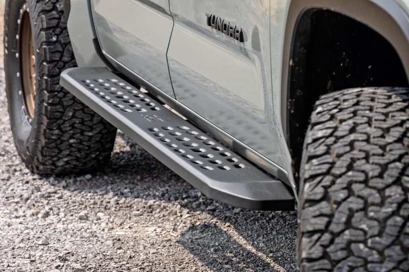 RC RPT2 Running Board | Crew Cab | Black | Toyota Tundra 2WD/4WD (2022-2026) (manufacturer page)