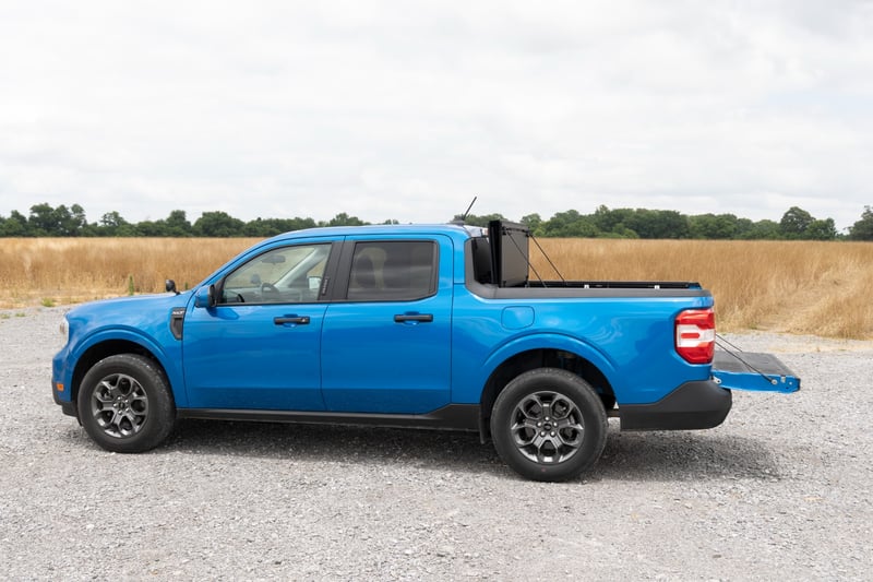 RC Hard Tri-Fold Flip Up Bed Cover | 4'6" Bed | Ford Maverick 2WD/4WD (22-26) (manufacturer page)