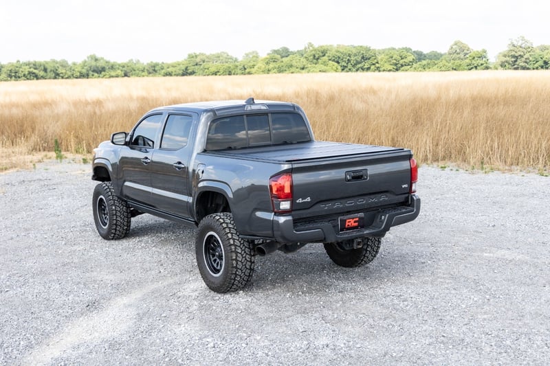 RC Hard Tri-Fold Flip Up Bed Cover | 6' Bed | Toyota Tacoma 2WD/4WD (2016-2023) (manufacturer page)