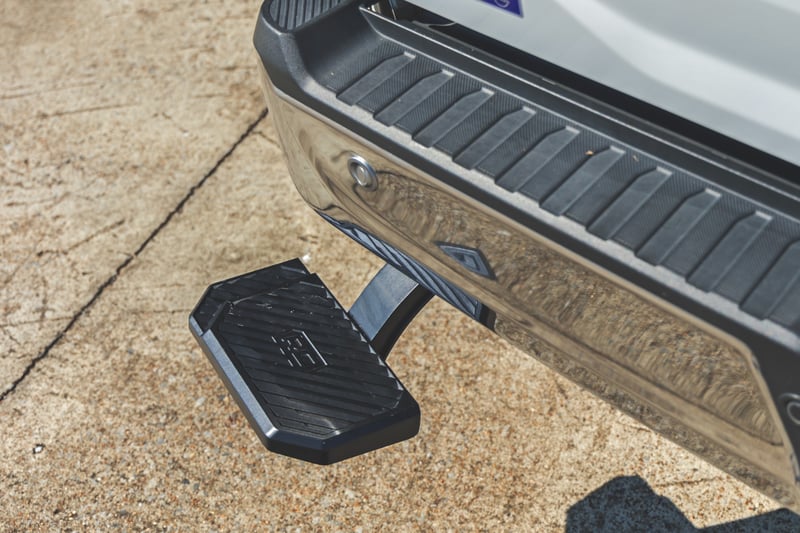 RC Retractable Bed Step | Manual Pull | Ford F-150 (21-26)/F-150 Lightning (22-26) (manufacturer page)