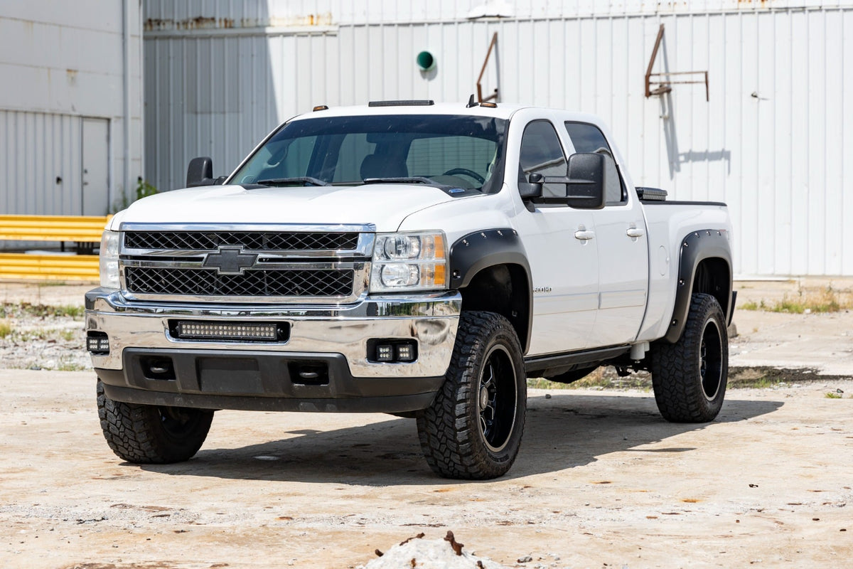 Pocket Fender Flares | GBA Black | Chevy Silverado 1500/2500HD/3500HD (07-14) - Fender Flares (Image 2 of 6)