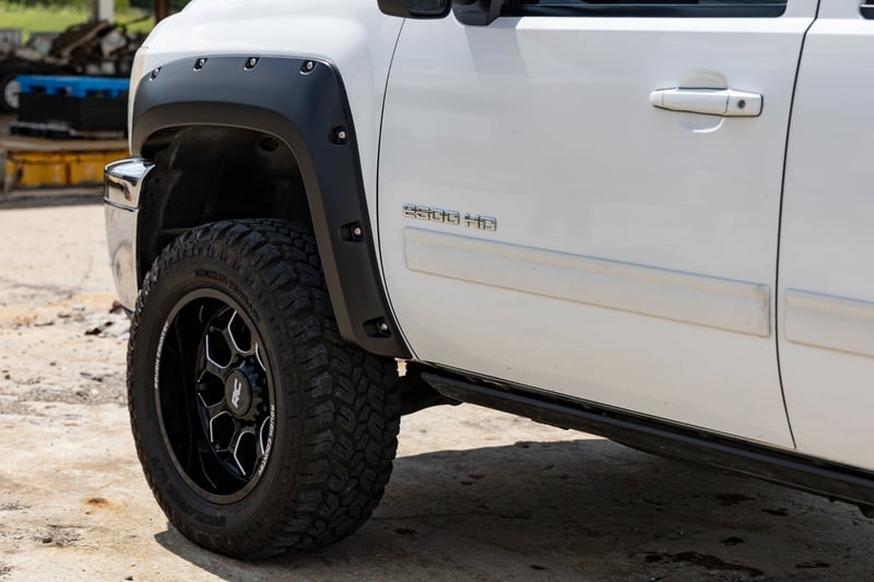 RC Pocket Fender Flares | GBA Black | Chevy Silverado 1500/2500HD/3500HD (07-14) (manufacturer page)