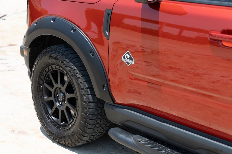 RC Pocket Fender Flares | M7 Carbonized Gray | Ford Bronco Sport 4WD (2021-2026) (manufacturer page)