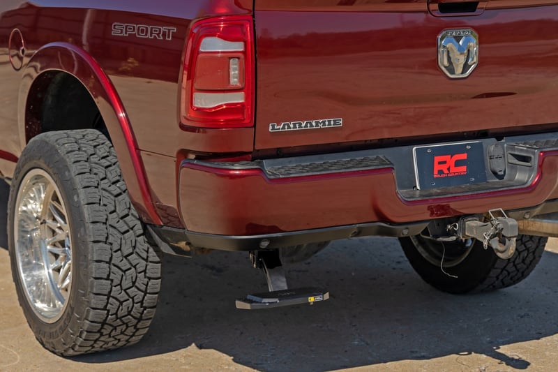 RC Retractable Bed Step | Manual Pull | Ram 2500/3500 2WD/4WD (2019-2026) (manufacturer page)