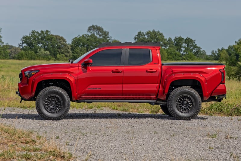 RC RPT2 Running Board | Double Cab | Black | Toyota Tacoma 2WD/4WD (2024-2026) (manufacturer page)