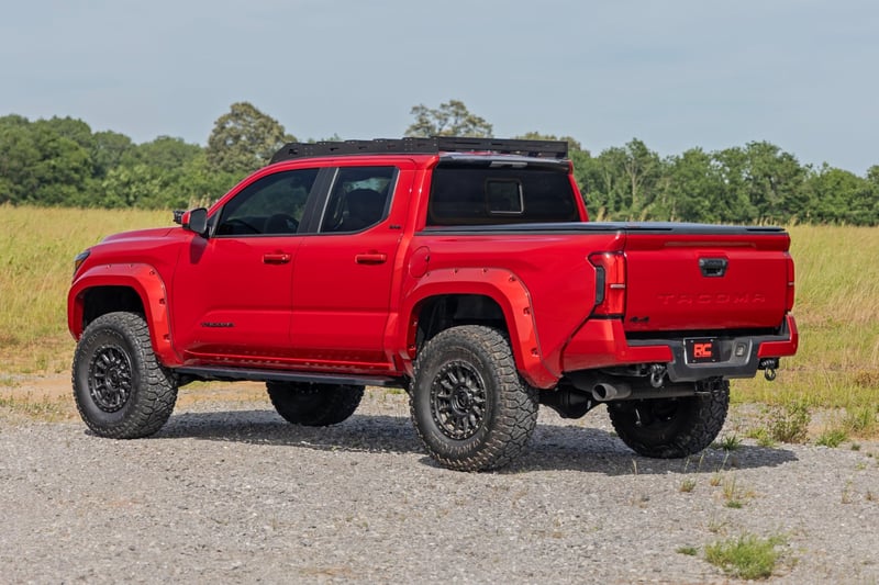 RC RPT2 Running Board | Double Cab | Black | Toyota Tacoma 2WD/4WD (2024-2026) (manufacturer page)