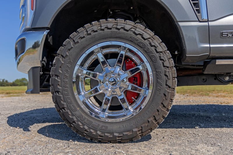 RC Caliper Covers | Front and Rear | Red | Ford F-250/F-350 Super Duty (23-26) (manufacturer page)