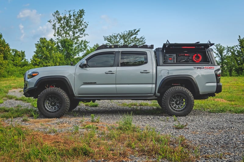 RC Bed Cap Molle Panel Side Storage Bin | Drivers Side | Toyota Tacoma (16-23) (manufacturer page)